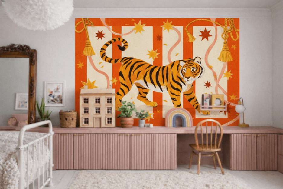 Tiger Tapestry Burst