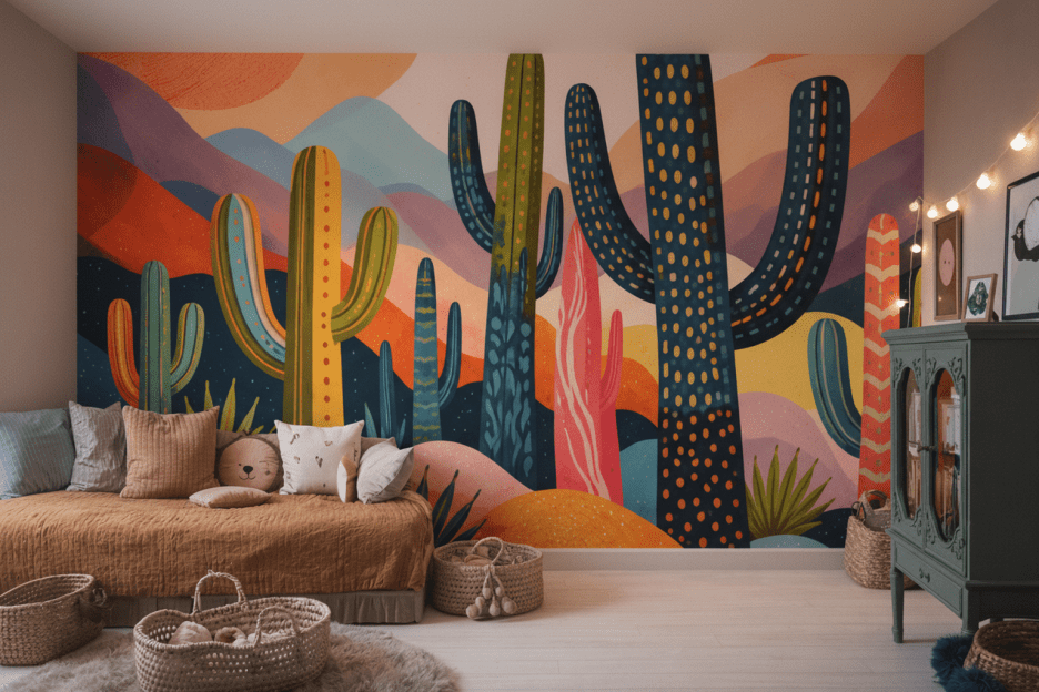 Sunset Horizon Cacti