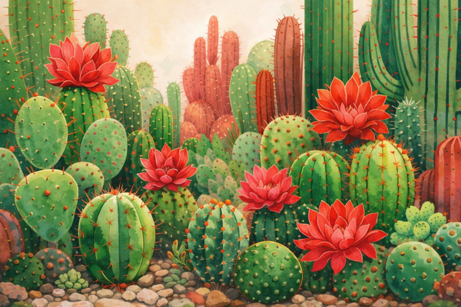Cactus Blossom Oasis