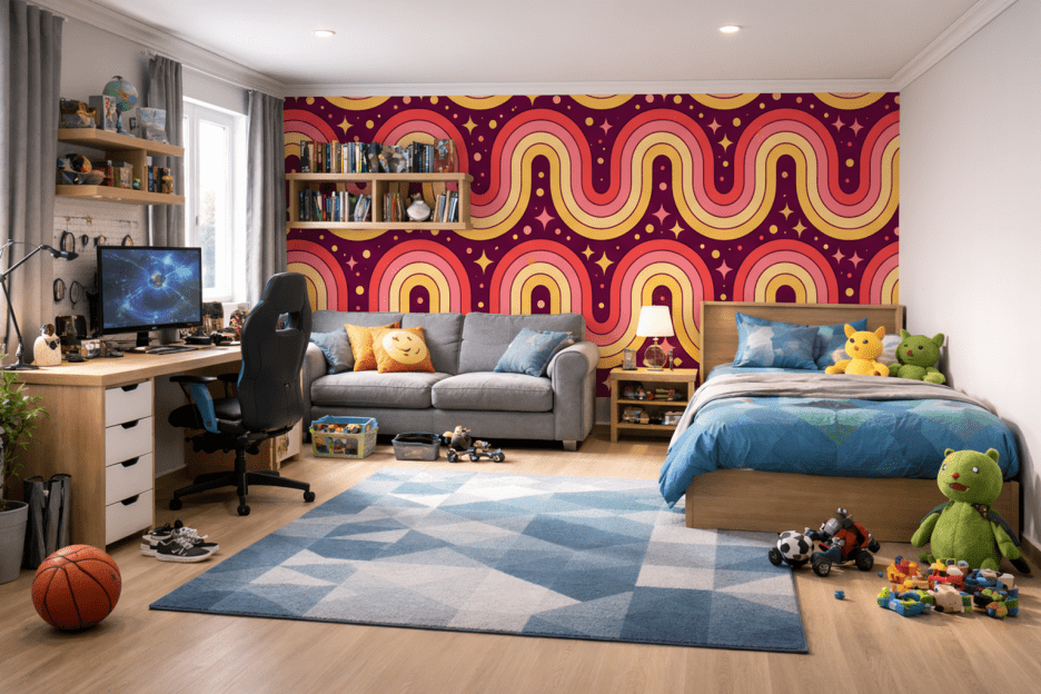 Retro Crescent Waves