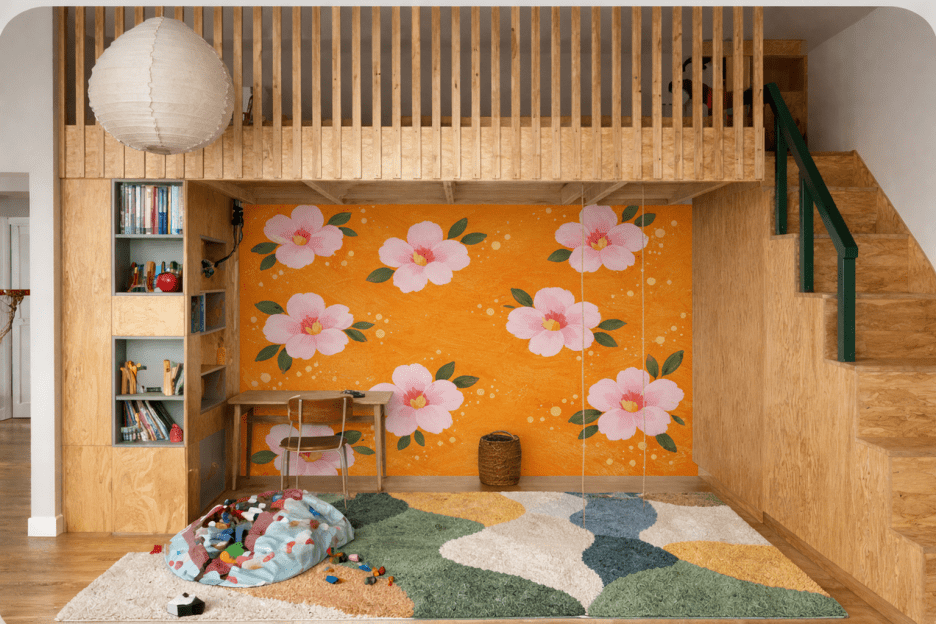 Coral Blossom Mosaic