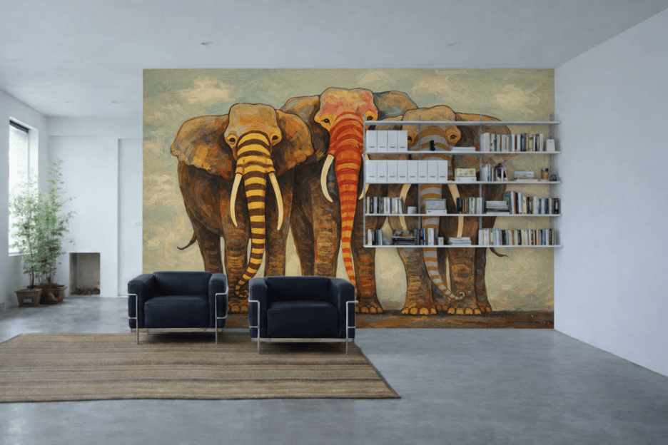 Lively Pachyderm Parade