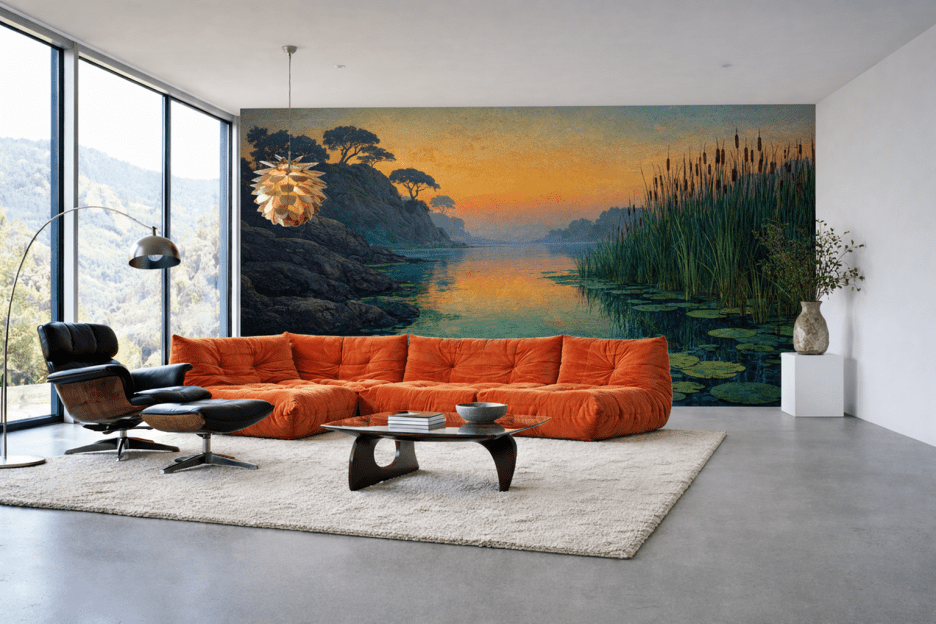 Frosted Riverbank Reflections