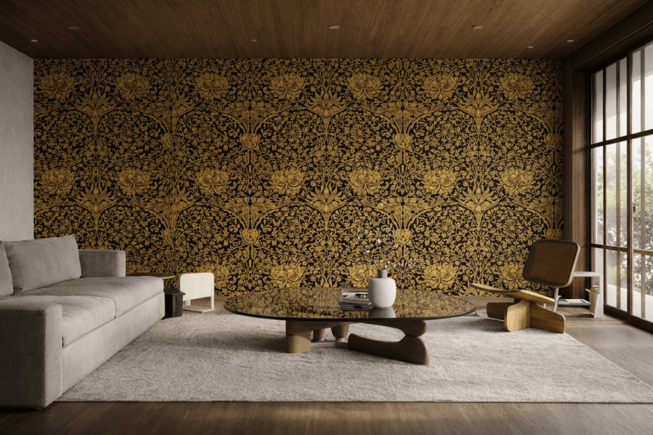 Golden Embroidery Pattern