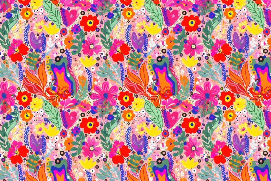 Lush Flora Mosaic