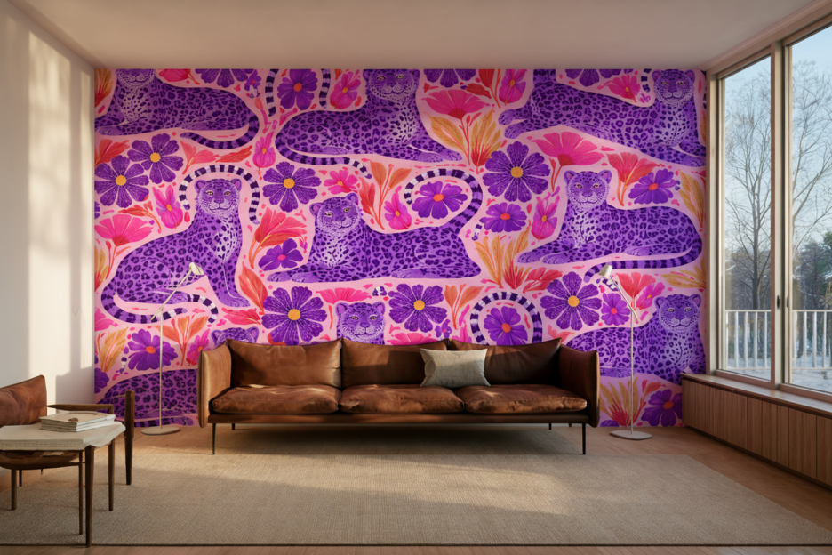 Frosted Feline Tapestry