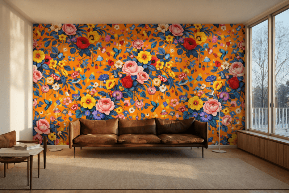 Vibrant Blossom Tapestry