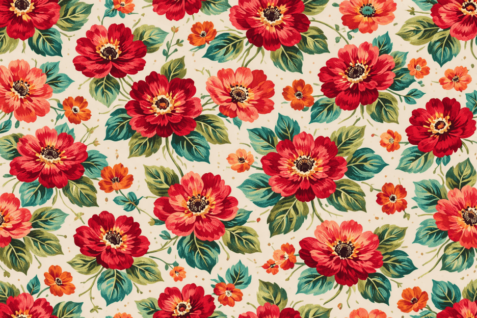 Verdant Floral Mosaic