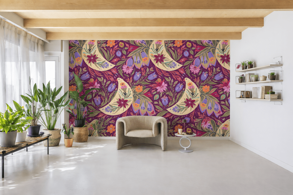 Floral Ink Splash