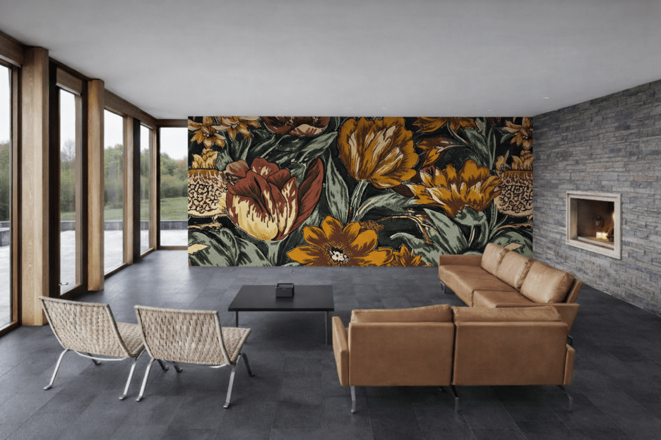 Glowing Blossom Tapestry