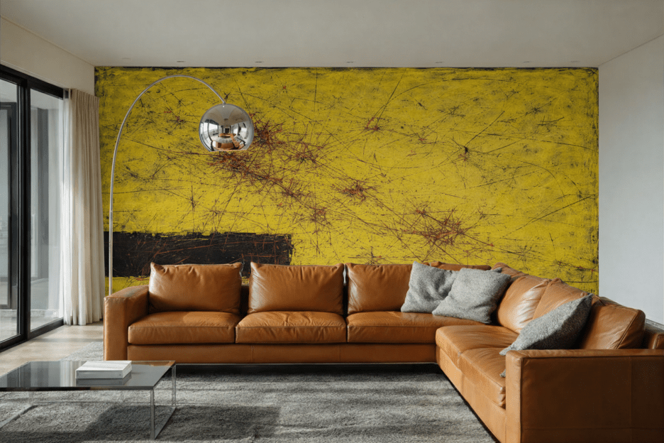 Flecked Saffron Canvas