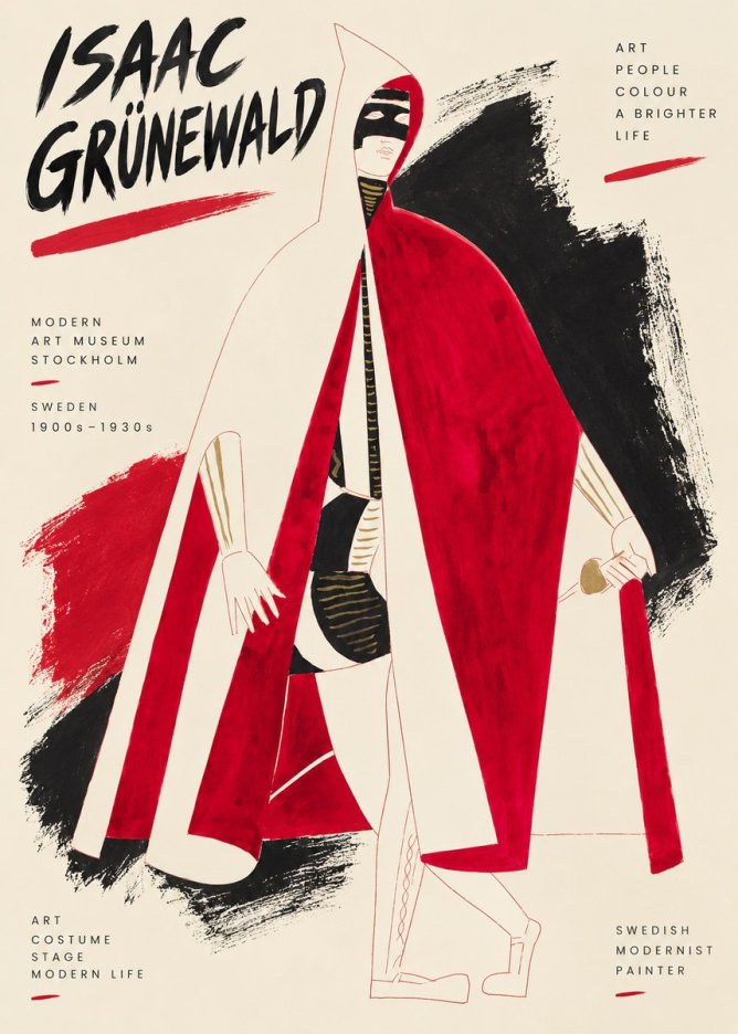 Isaac Grünewald Costume Design I No3 - Póster