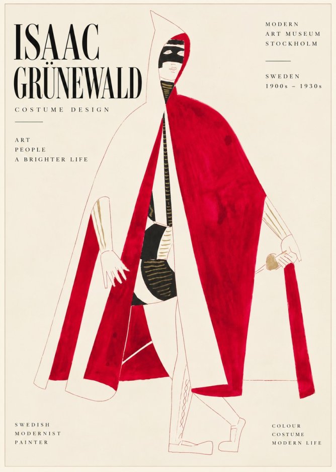 Isaac Grünewald Costume Design I No6 - Póster