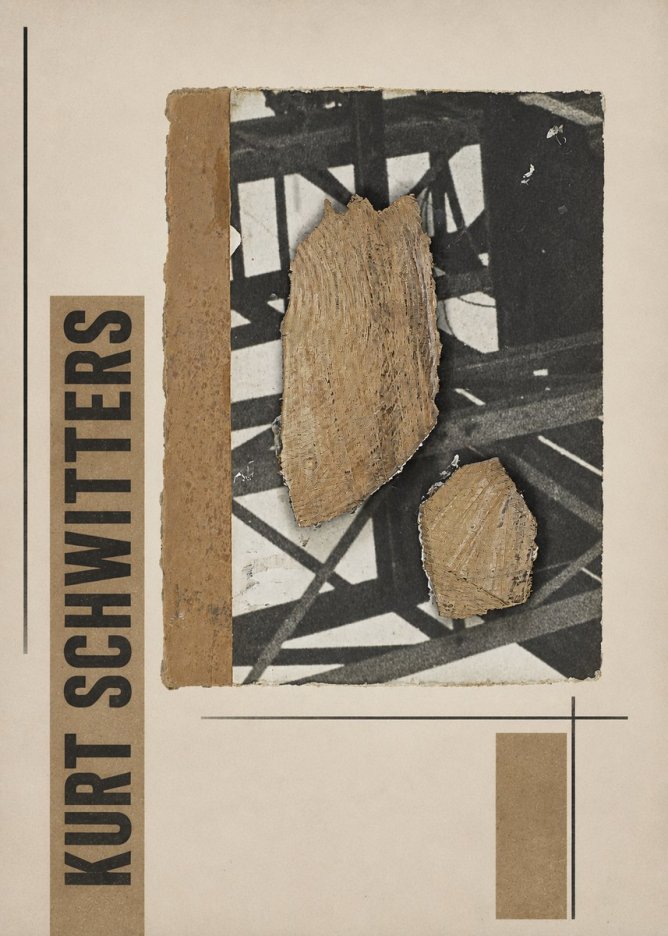 Kurt Schwitters Merz Collage with Found Objects No2 - Póster