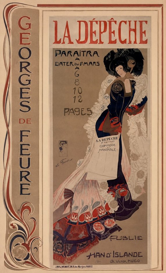 Georges de Feure La Dépêche I No3 - Póster
