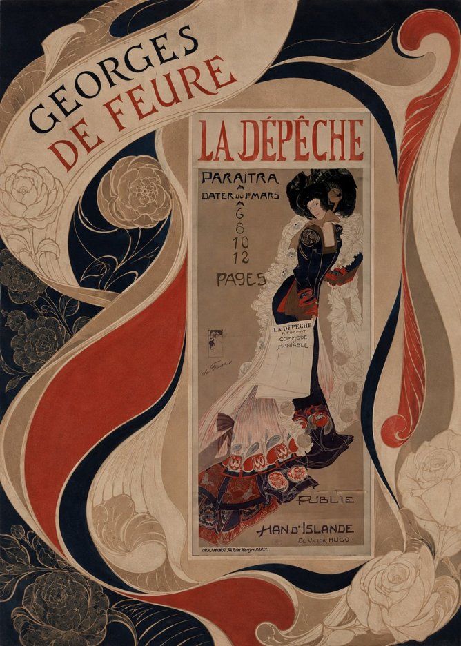 Georges de Feure La Dépêche I No5 - Póster