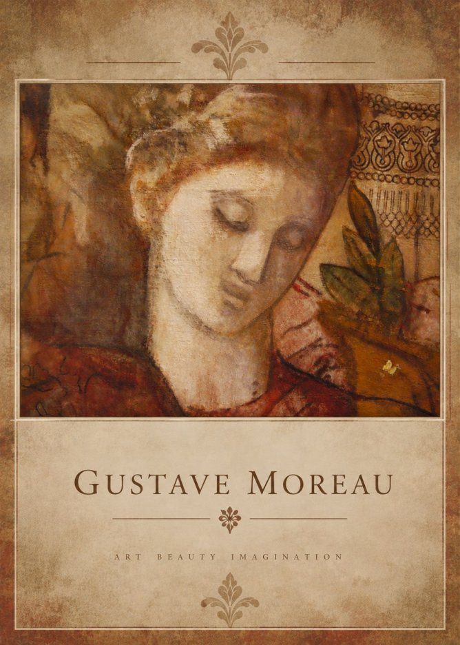 Gustave Moreau Female Head Study No6 - Póster