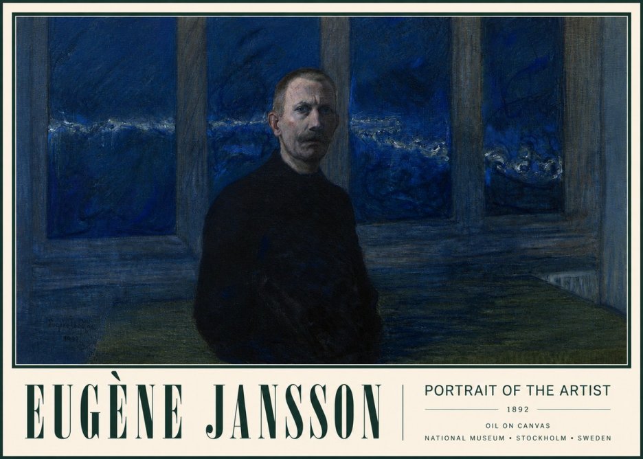 Eugène Jansson Portrait of the Artist I No3 - Póster