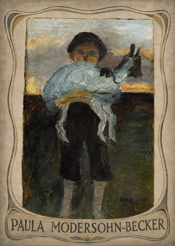 Paula Modersohn-Becker Boy with Goat No3 - Póster