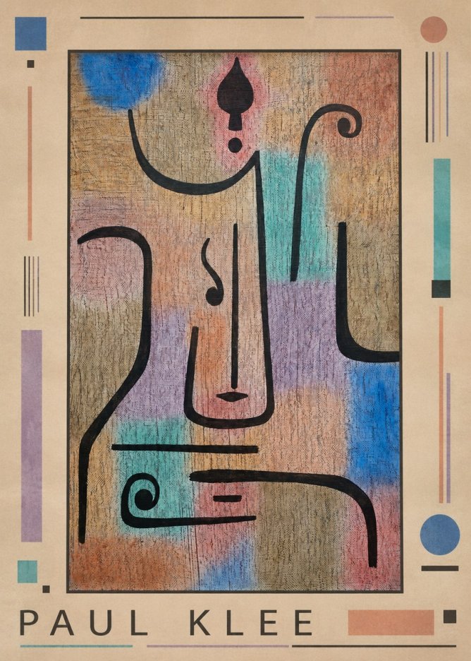 Paul Klee Mask of the Heart No1 - Póster