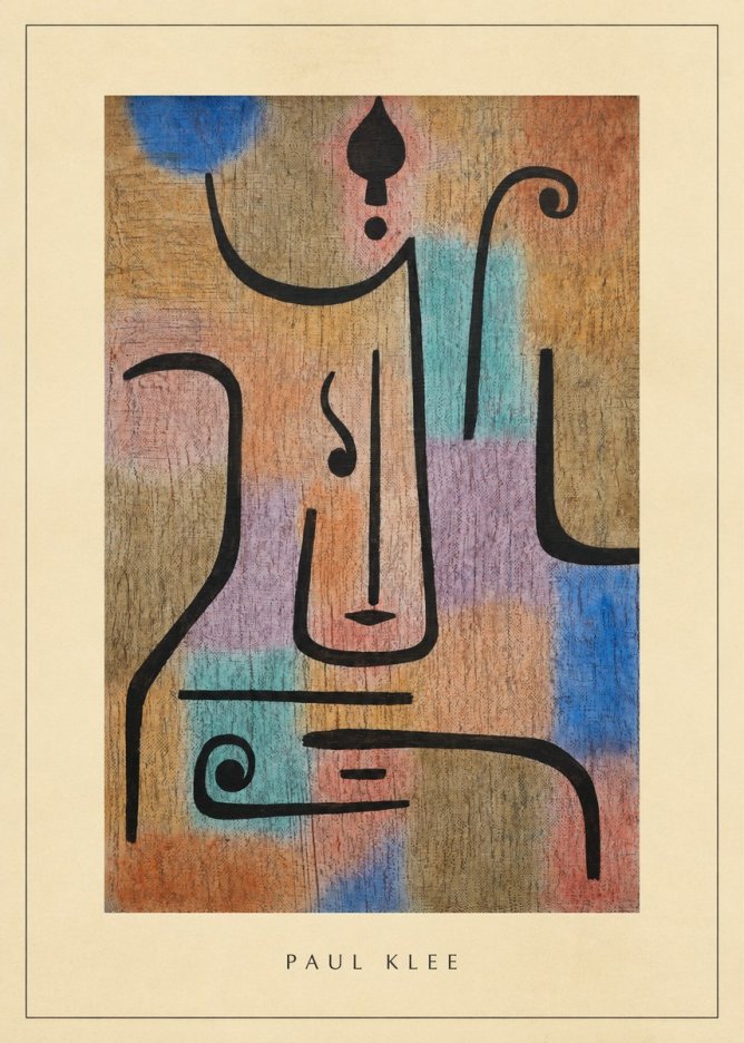 Paul Klee Mask of the Heart No3 - Póster