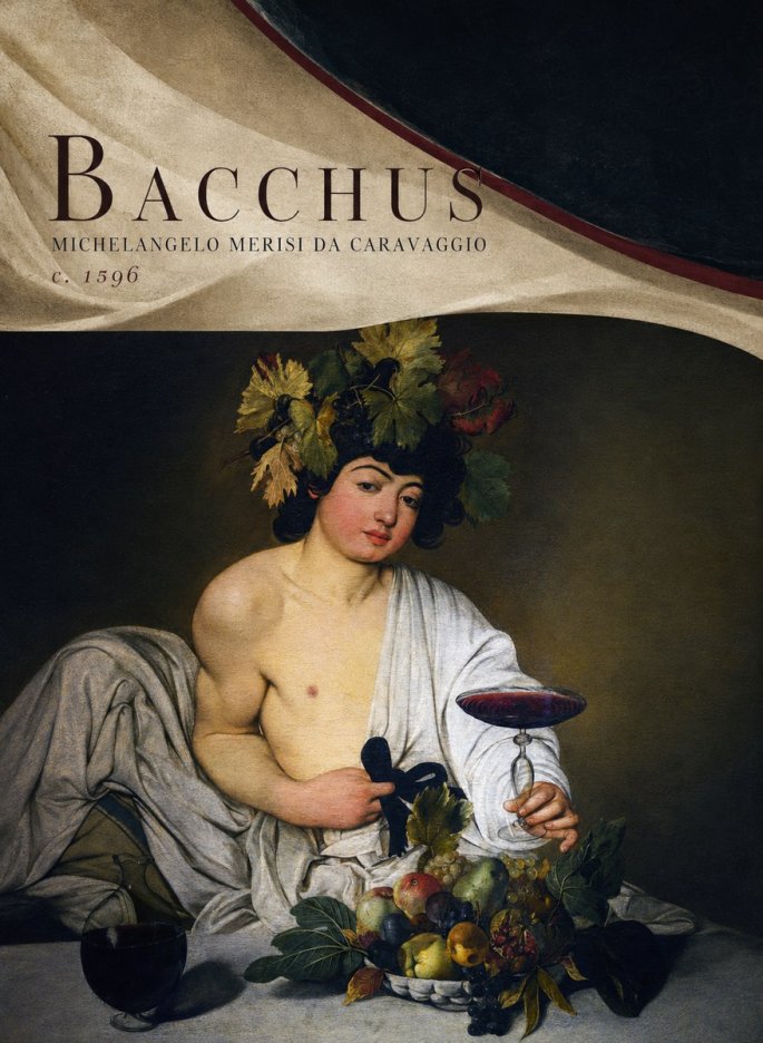 Michelangelo Merisi da Caravaggio Bacchus I No5 - Póster