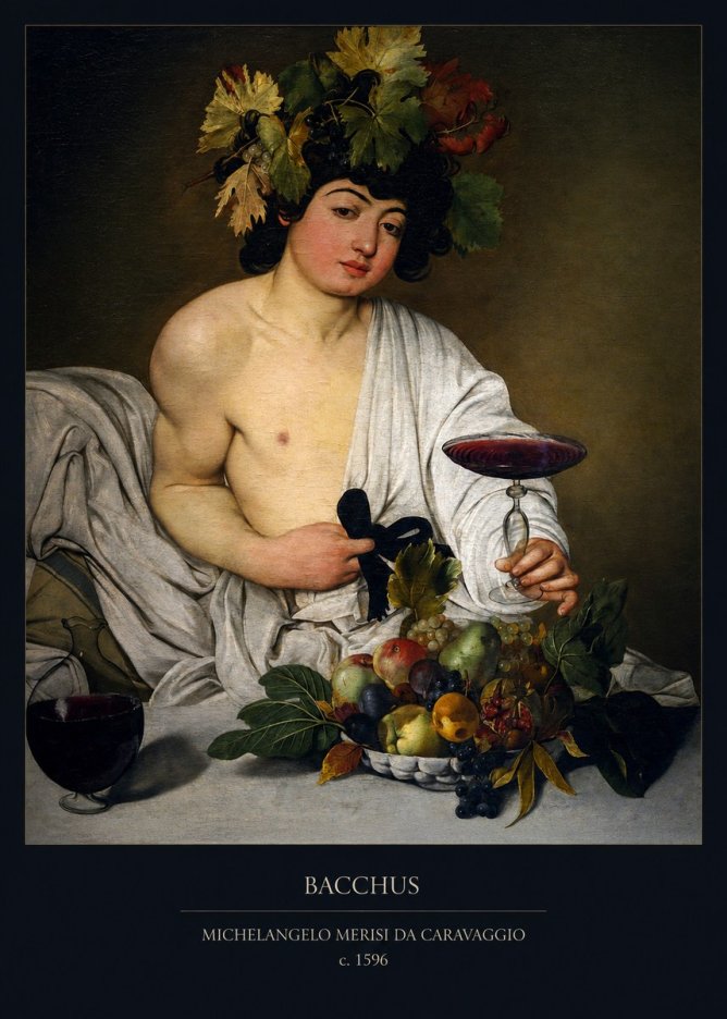 Michelangelo Merisi da Caravaggio Bacchus I No6 - Póster