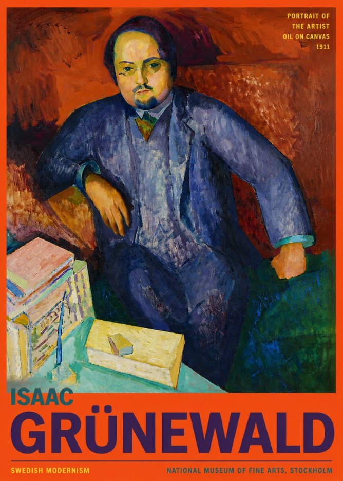 Isaac Grünewald Portrait of the Artist No2 - Póster