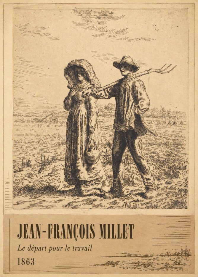Jean-François Millet Le Départ Pour Le Travail I No2 - Póster