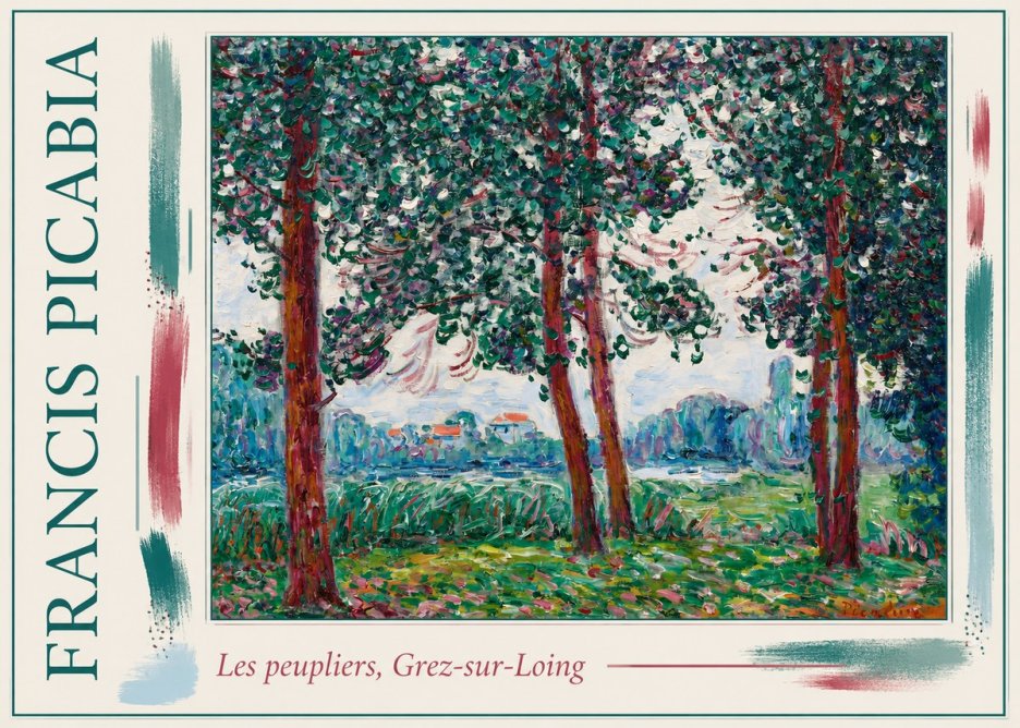 Francis Picabia Les Peupliers, Grez-sur-loing No1 - Póster