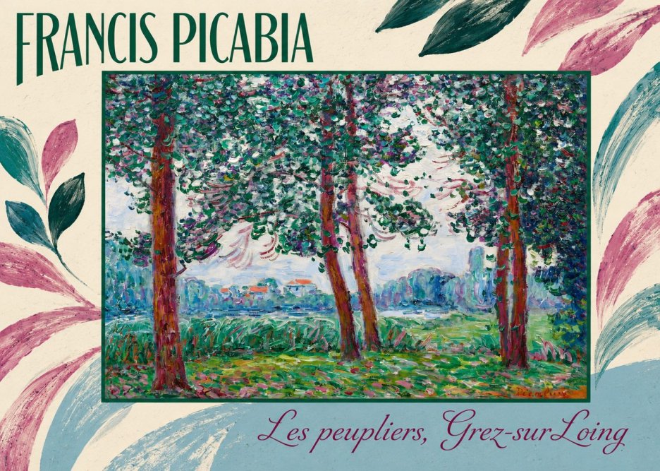 Francis Picabia Les Peupliers, Grez-sur-loing No5 - Póster