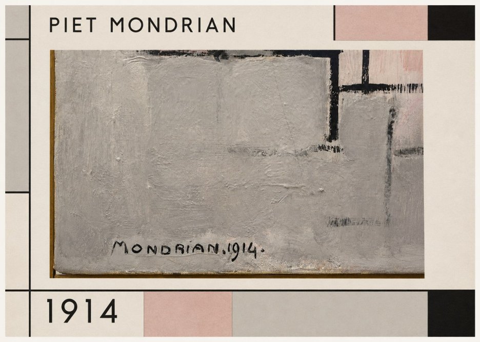 Piet Mondrian Composition 1914 No1 - Póster