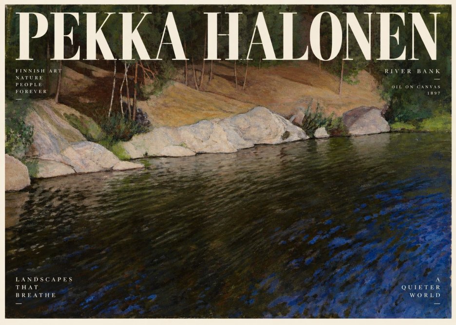 Pekka Halonen River Bank No2 - Póster