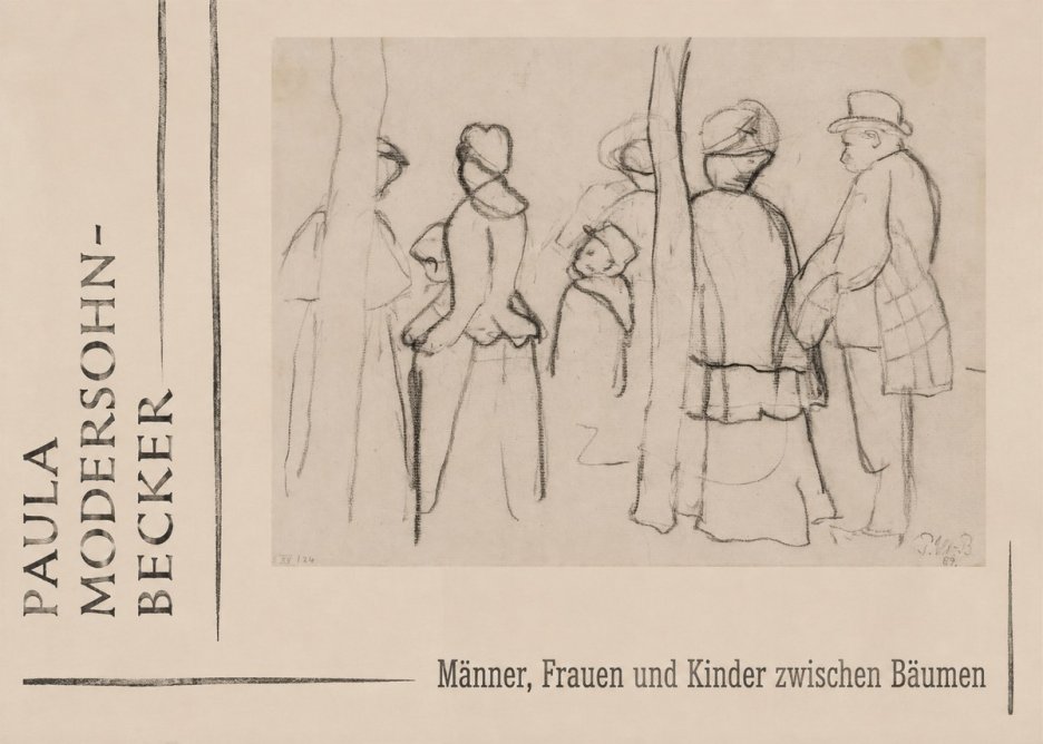 Paula Modersohn-Becker Männer, Frauen Und Kinder Zwischen Bäumen No2 - Póster