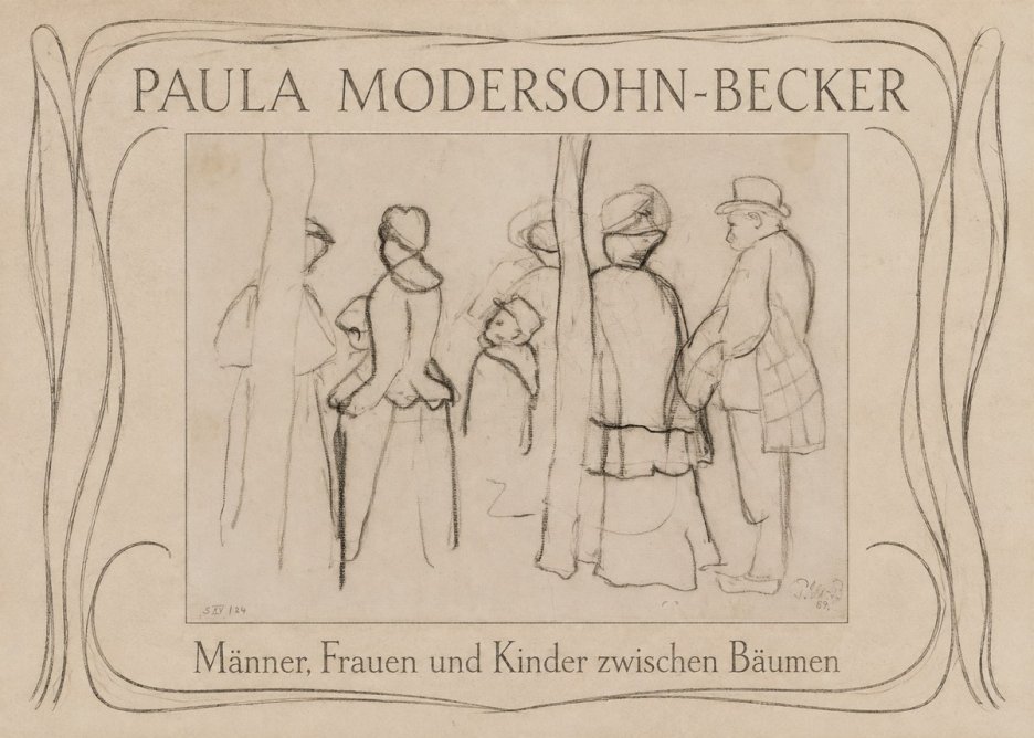 Paula Modersohn-Becker Männer, Frauen Und Kinder Zwischen Bäumen No3 - Póster