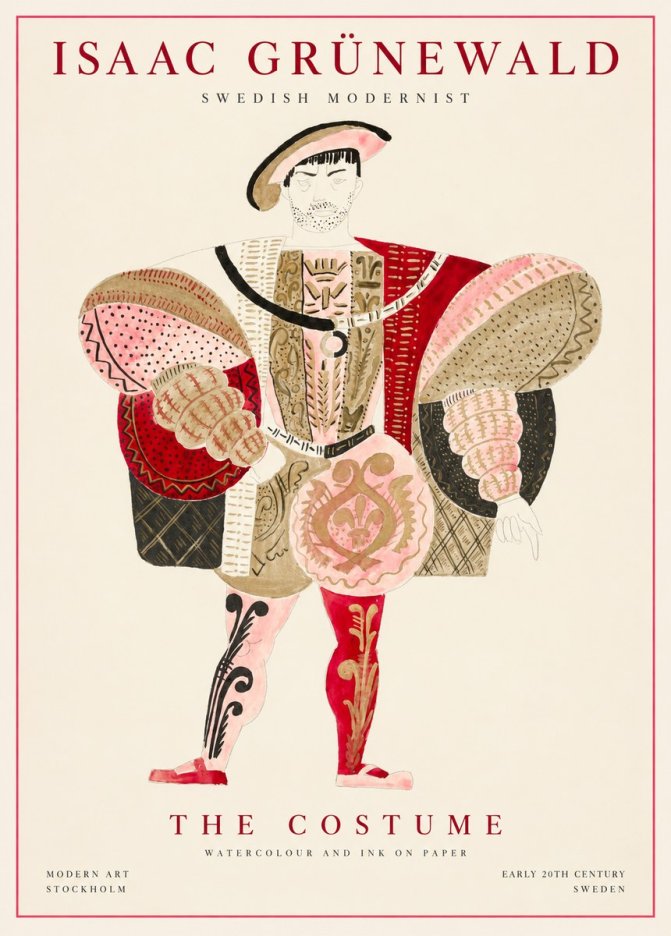 Isaac Grünewald The Costume I No1 - Póster