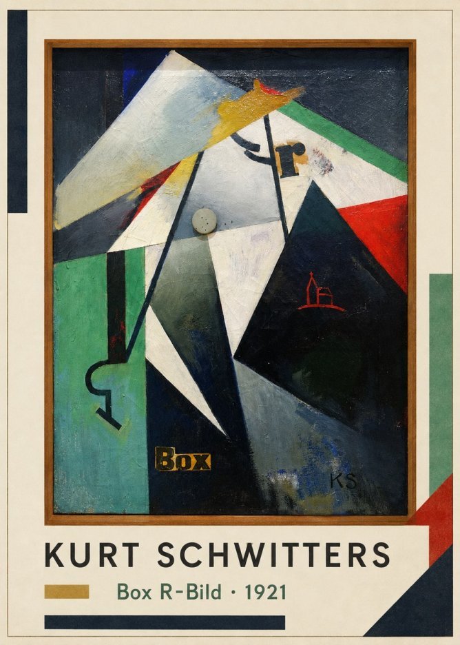 Kurt Schwitters Box R-bild No1 - Póster