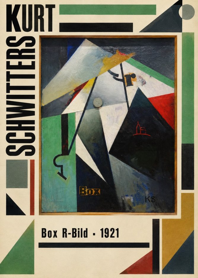 Kurt Schwitters Box R-bild No3 - Póster