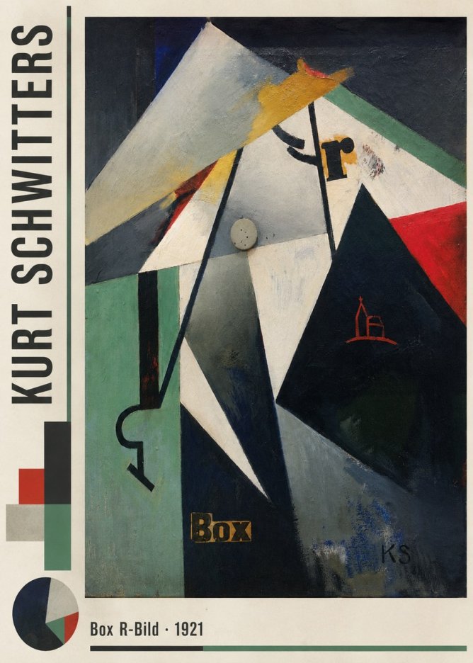Kurt Schwitters Box R-bild No6 - Póster