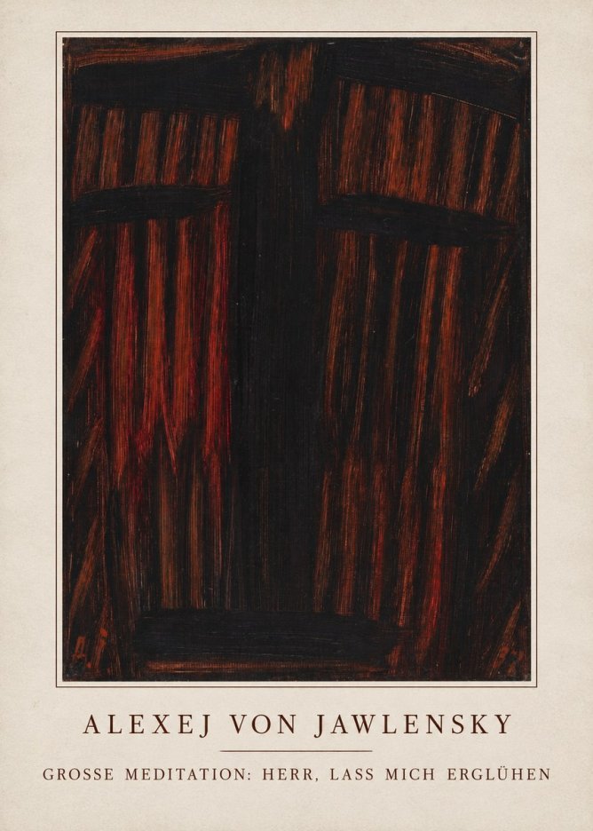 Alexej von Jawlensky Grosse Meditation: Herr, Lass Mich Erglühen No3 - Póster