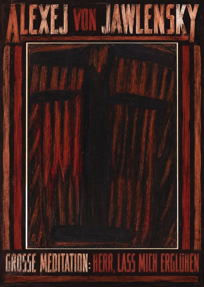 Alexej von Jawlensky Grosse Meditation: Herr, Lass Mich Erglühen No4 - Póster