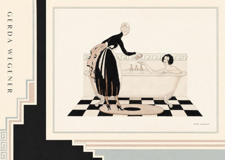 Gerda Wegener Woman in Bathtub No2 - Póster