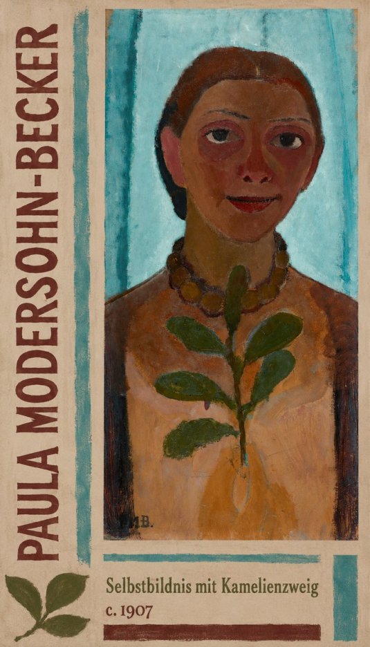 Paula Modersohn-Becker Selbstbildnis Mit Kamelienzweig No2 - Póster