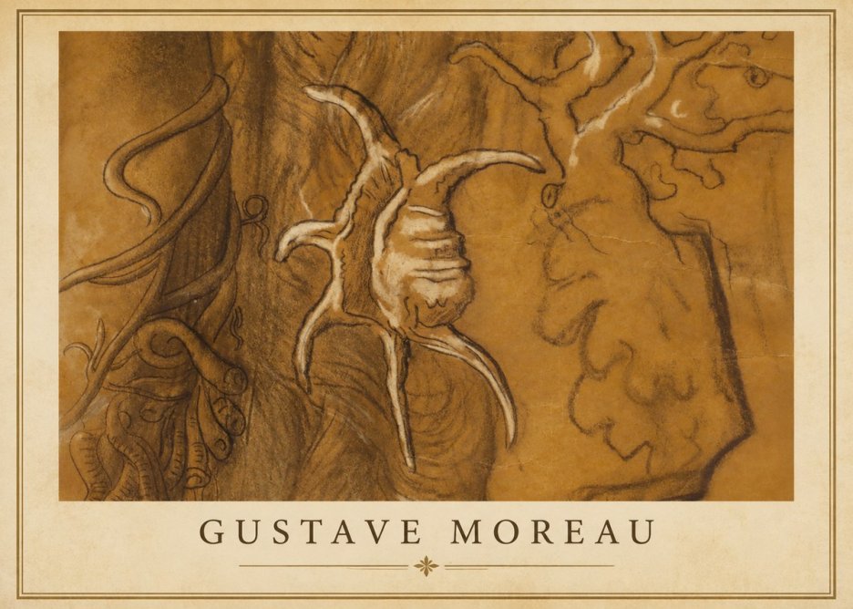 Gustave Moreau Mystical Shell Study No1 - Póster