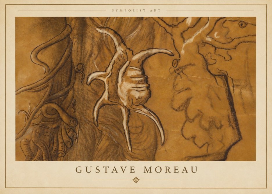 Gustave Moreau Mystical Shell Study No3 - Póster