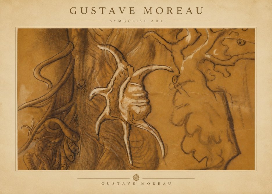 Gustave Moreau Mystical Shell Study No5 - Póster