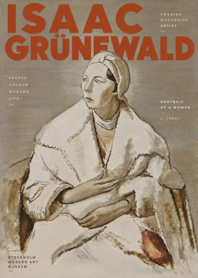 Isaac Grünewald Woman in a White Wrap No4 - Póster