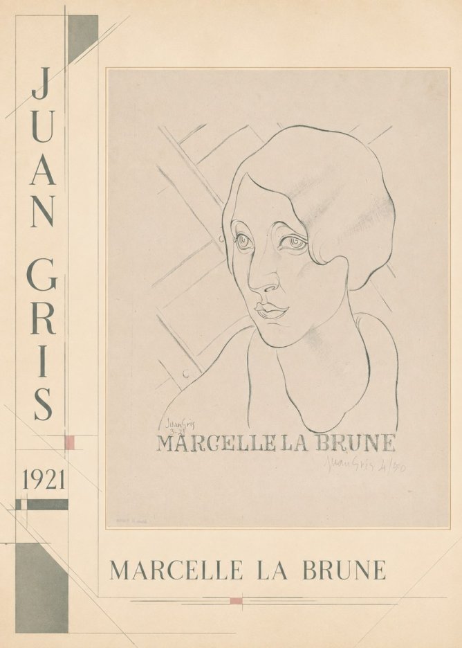 Juan Gris Marcelle La Brune I No3 - Póster