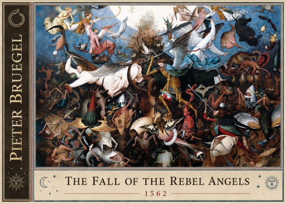 Pieter Bruegel The Fall of the Rebel Angels I No2 - Póster