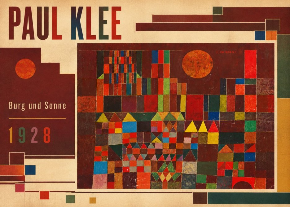 Paul Klee Burg Und Sonne No2 - Póster